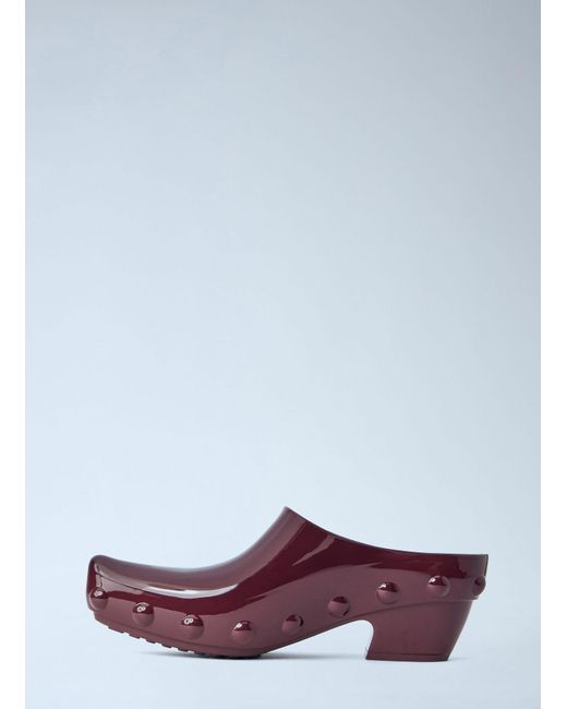Bottega Veneta Purple Gondola Studded Rubber Mules