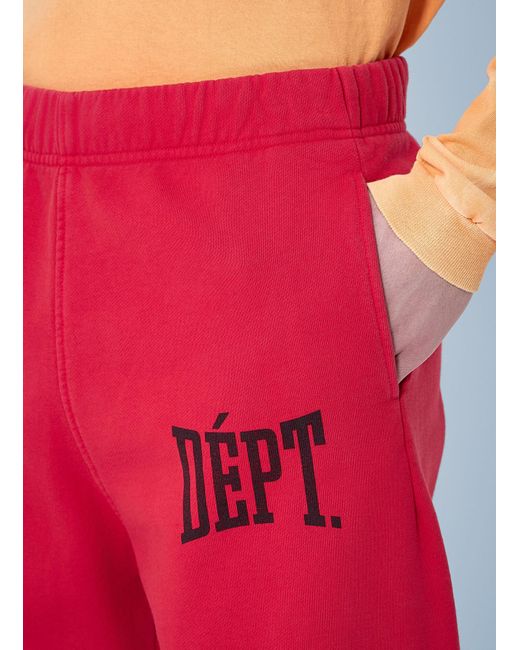 GALLERY DEPT. Red Logo Motif Track Pants for men