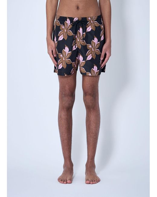 Gucci Multicolor Printed Poplin Swim Shorts for men