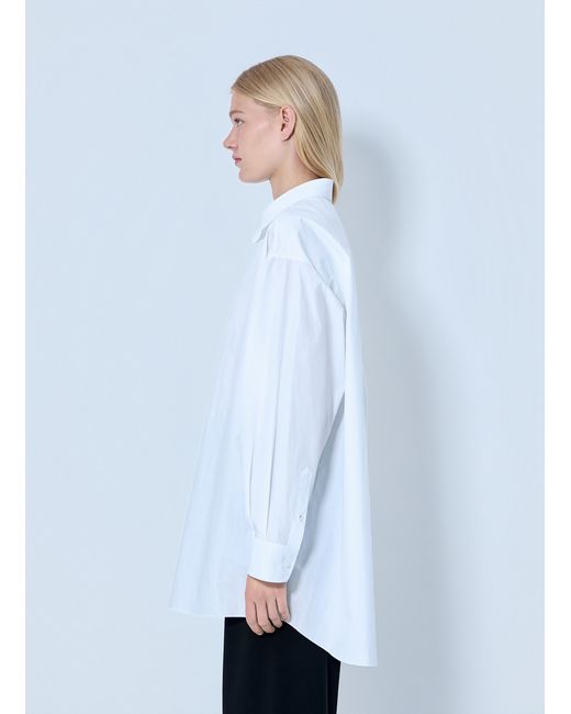 The Row White Luka Cotton Shirt