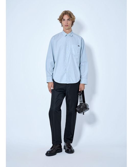 Prada Blue Elasticated Waist Trousers for men