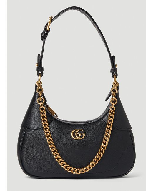 Gucci Black Soft Hobo Shoulder Bag