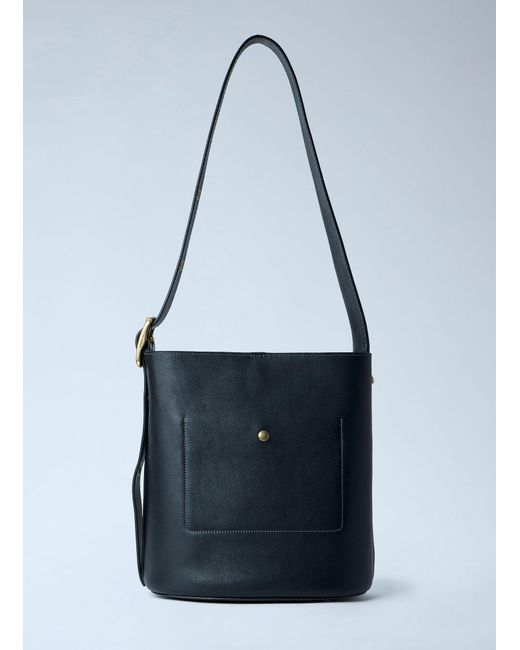 COACH Blue Bleecker Bucket Bag