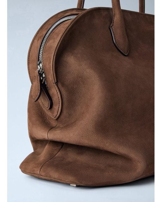 The Row Brown Agnes 16 Tote Bag