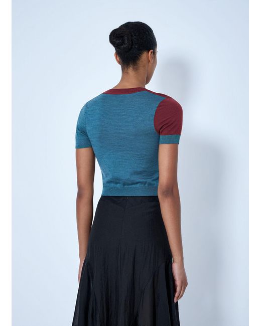 Vivienne Westwood Blue Argyle Bodice Tee