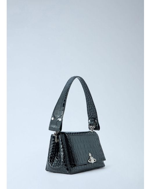 Vivienne Westwood Blue Hazel Medium Shoulder Bag