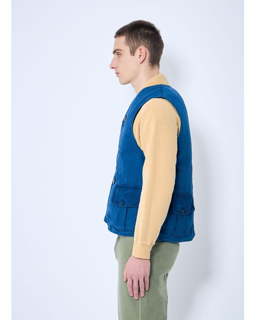 Visvim Blue Gusto Down Vest for men