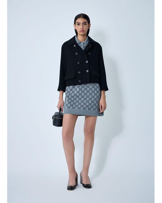 Gucci Blue Wool-Blend Jacket