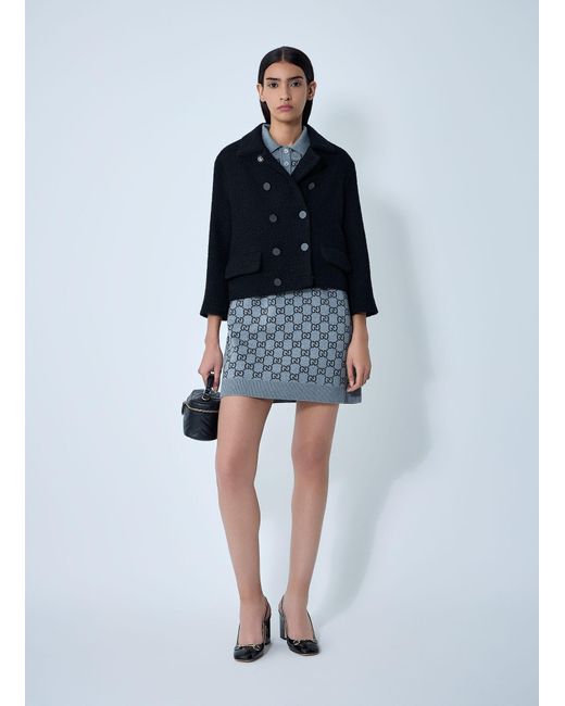 Gucci Blue Wool-Blend Jacket