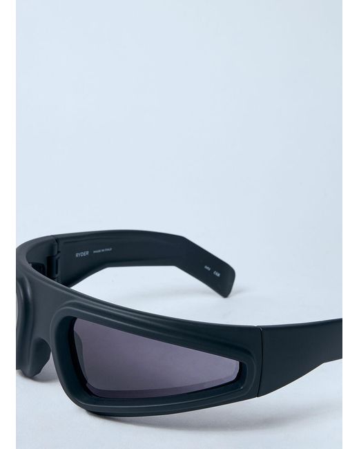 Rick Owens Blue Ryder Sunglasses