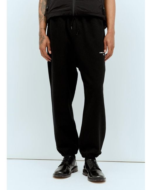 Comme des Garçons Black Logo Print Track Pants for men