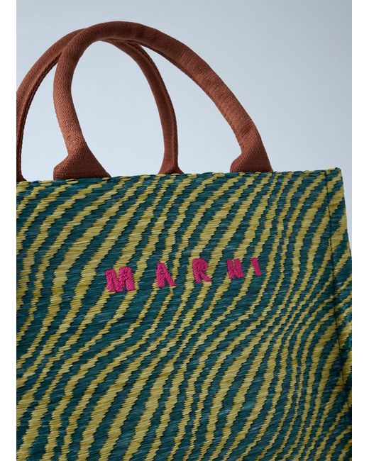 マルニ MARNI BASKET BAG Marni Small Basket Bag in Blue | Lyst Canada