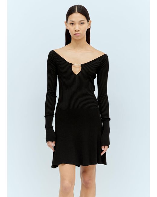 Jacquemus Black La Mini Robe Pralù Dress