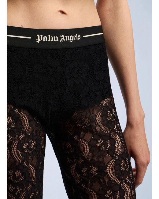 Palm Angels Black Wide Trousers