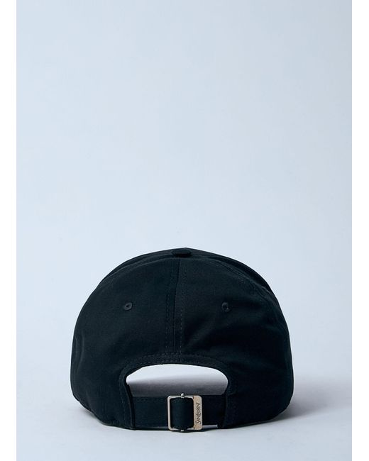 Saint Laurent Blue Logo Motif Baseball Cap