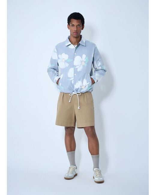 Noah NYC Blue Double-Layer Campus Jacket for men