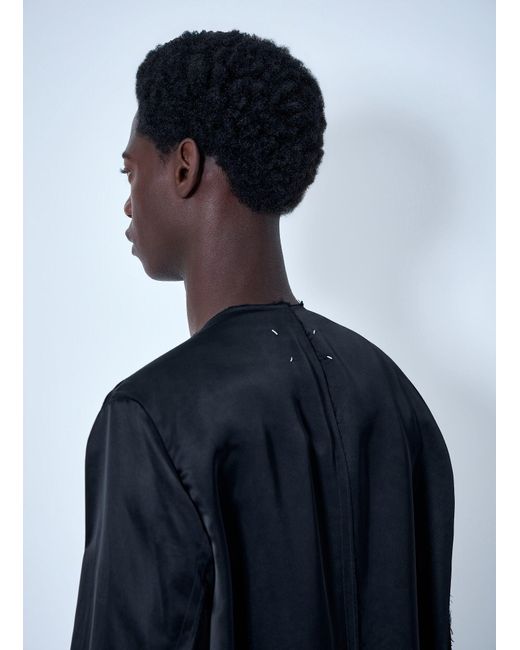 Maison Margiela Blue Buttoned Jacket With Patch Pockets for men