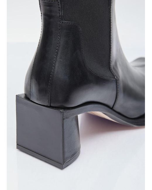 Miista Black Minnie Leather Boots