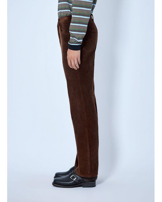 Marni Brown Corduroy Straight-leg Trousers for men