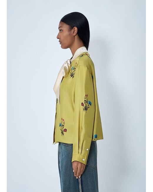 Marni Green Silk Shirt