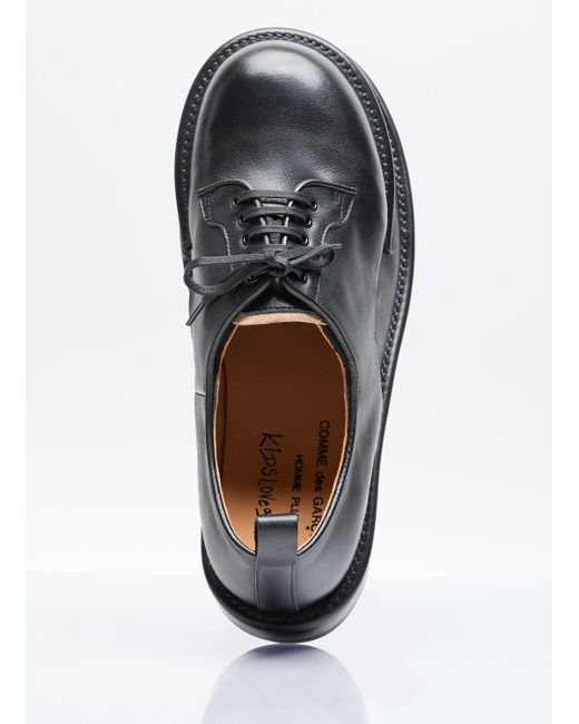 Comme des Garçons Black Double-footed Derby Shoes for men