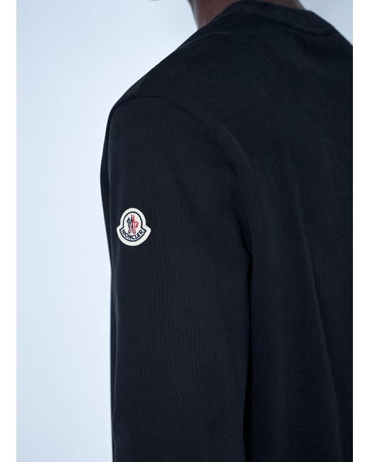 Moncler Blue Logo Motif Sweatshirt for men
