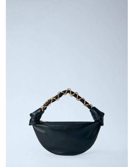 Saint Laurent Blue Mini Amalia Shoulder Bag