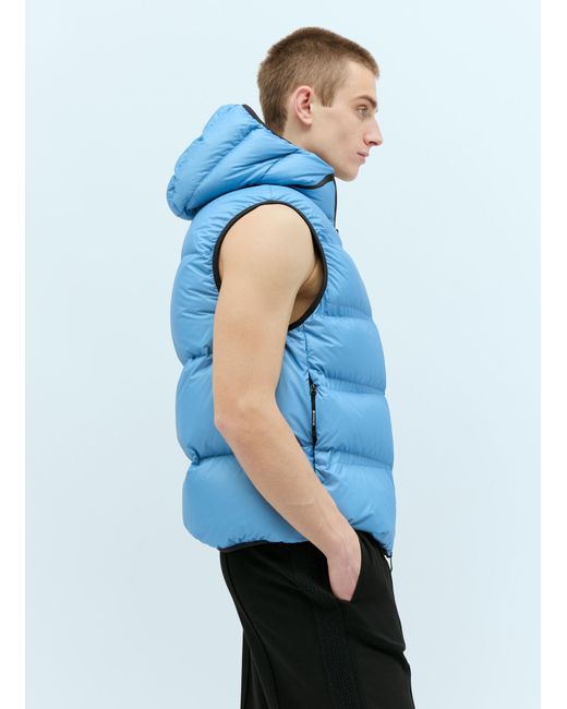 Moncler Blue Lausen Down Gilet for men