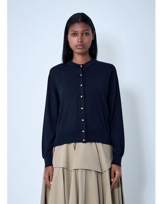 Bottega Veneta Blue Cotton-And-Viscose Twinset