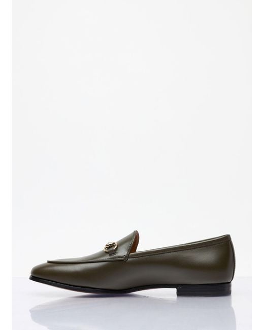 Gucci Gray Jordaan Loafers