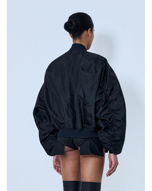 Rick Owens Blue Oversized Bomber Jacket