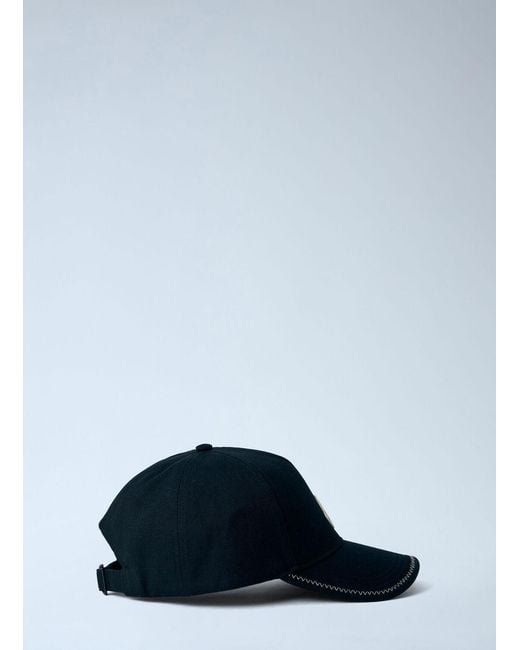Moncler Blue Baseball Logo Cap for men