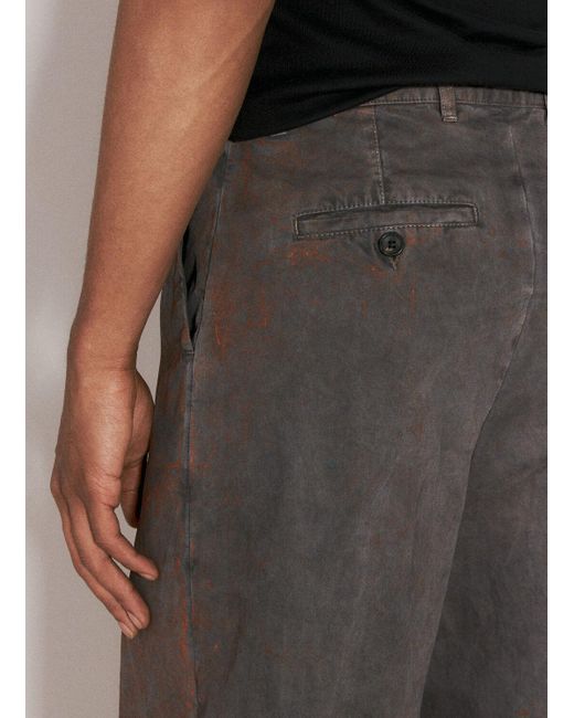 Y. Project Gray Pinched Rusted Pants for men