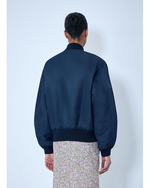 Prada Blue Zip-Up Bomber Jacket