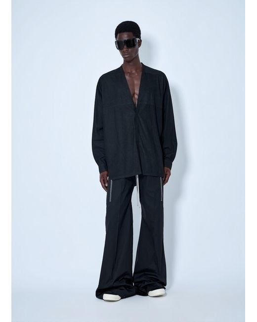 Rick Owens Blue Lido Larry Shirt for men