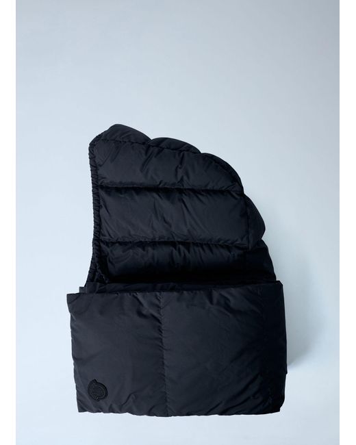 Moncler Blue Nylon Hooded Scarf