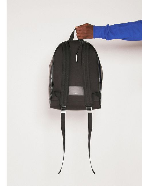 Saint Laurent Blue City Leather Backpack for men