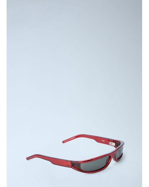 Rick Owens White Fog Sunglasses for men