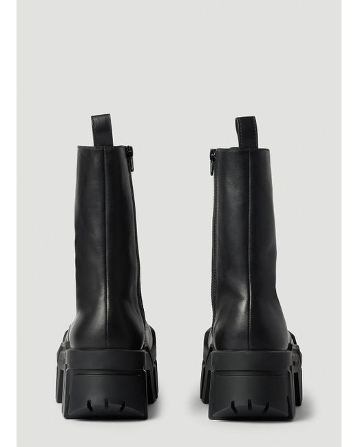 Balenciaga Black Bulldozer Lace-up Ankle Boots