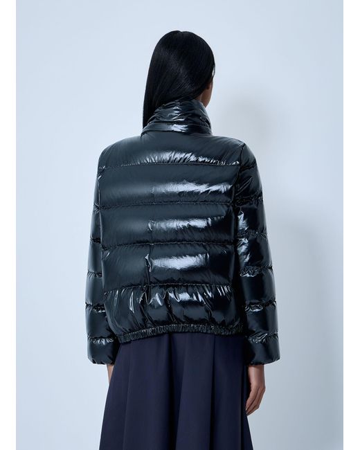 Moncler Blue Andro Short Down Jacket