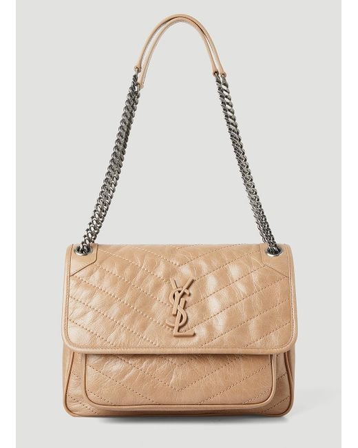 Saint Laurent Niki Medium Shoulder Bag in Natural Lyst