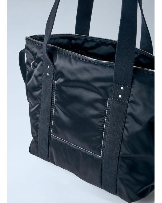 Rick Owens Blue Convertible Nylon Tote Bag