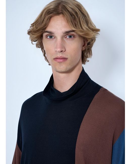 Kiko Kostadinov Blue Sigo Knit Pullover for men