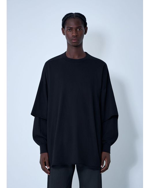 Rick Owens Blue Drkshdw Tommy Hustler Sweat T-Shirt for men