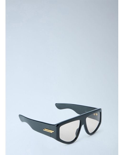 Bottega Veneta Gray Classic Geometric Frame Sunglasses