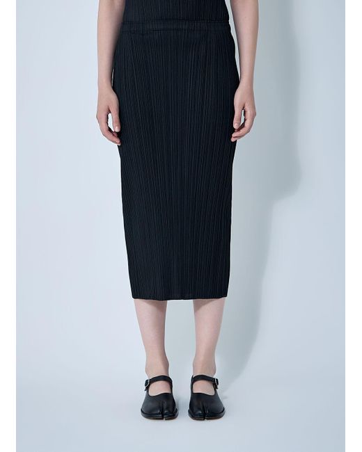 Pleats Please Issey Miyake Black Pleated Skirt