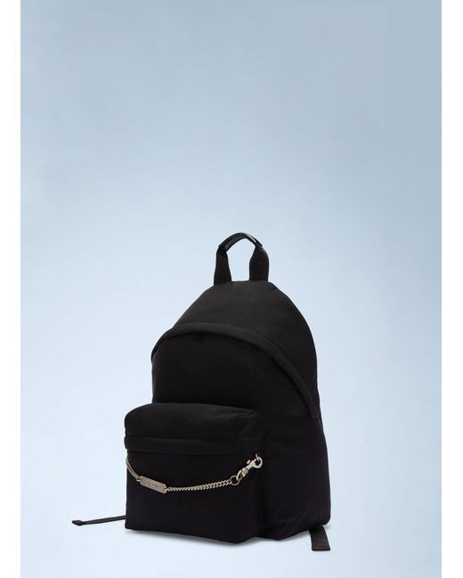 Palm Angels Black Logo Plate Backpack for men
