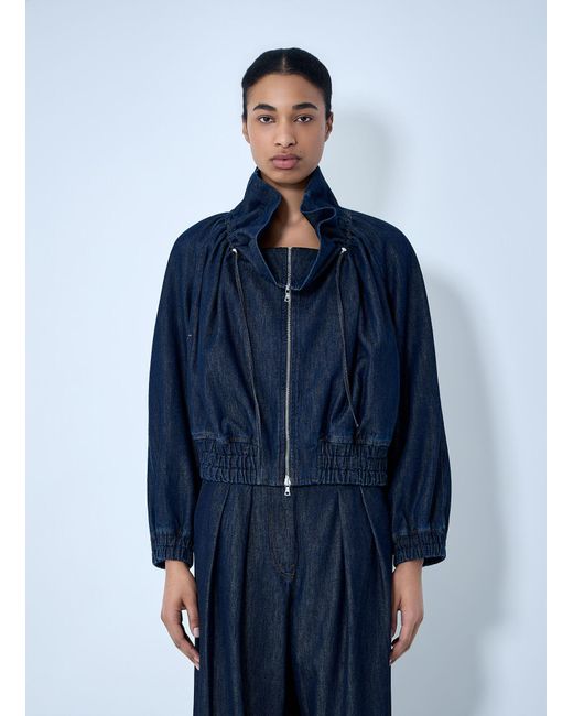 Dries Van Noten Blue Denim Zip-Up Jacket