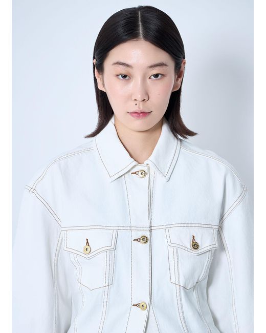 Jacquemus White La Veste De-Nãmes Jacket