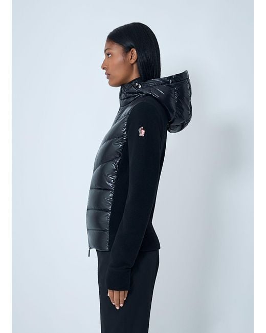 Moncler Blue Quilted Zip-Up Cardigan